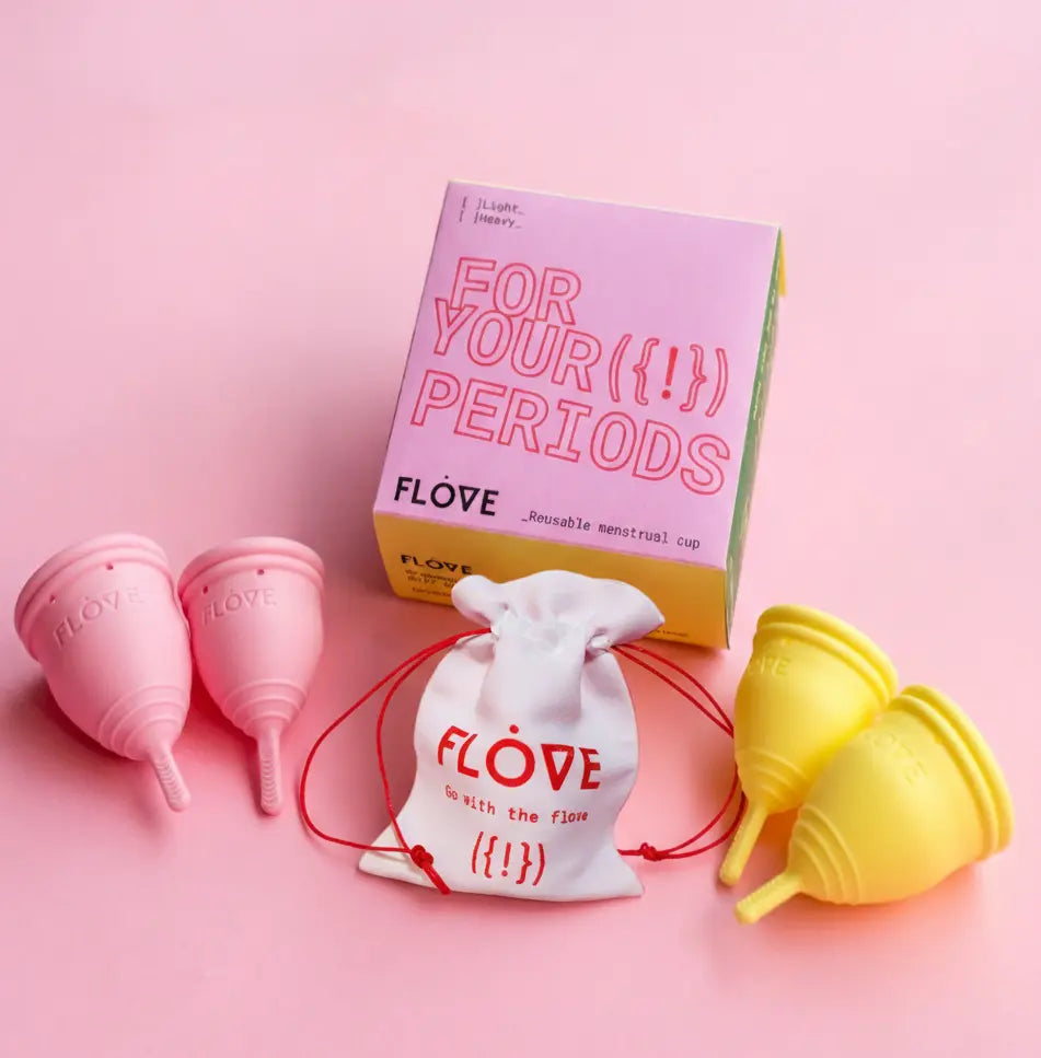 Flove menskopper sammen med oppbevaringspose og emballsje